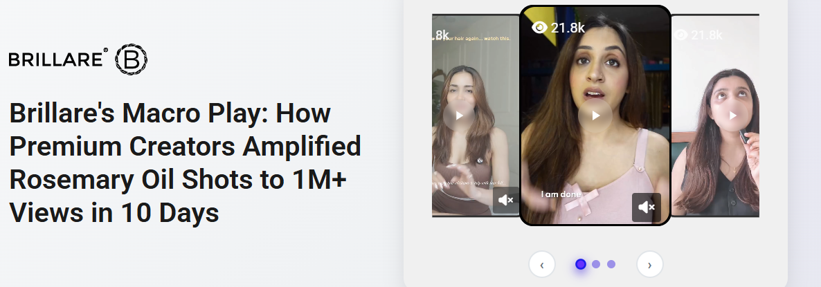 Brillare’s Macro Influencer Campaign Success